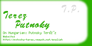 terez putnoky business card